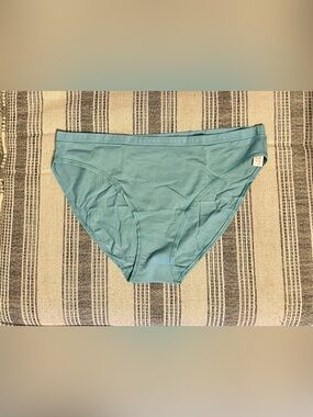 NWT Victoria's Secret Stretch Cotton Teal Blue Bikini Panties
